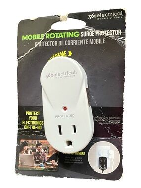 Electric Family Mobile Surge Protector - White and Green Packaging
